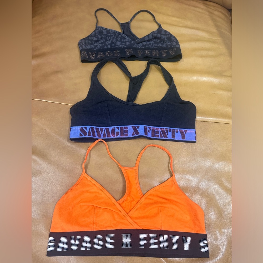 Set of 3 Savage X Fenty Bralettes - preloved